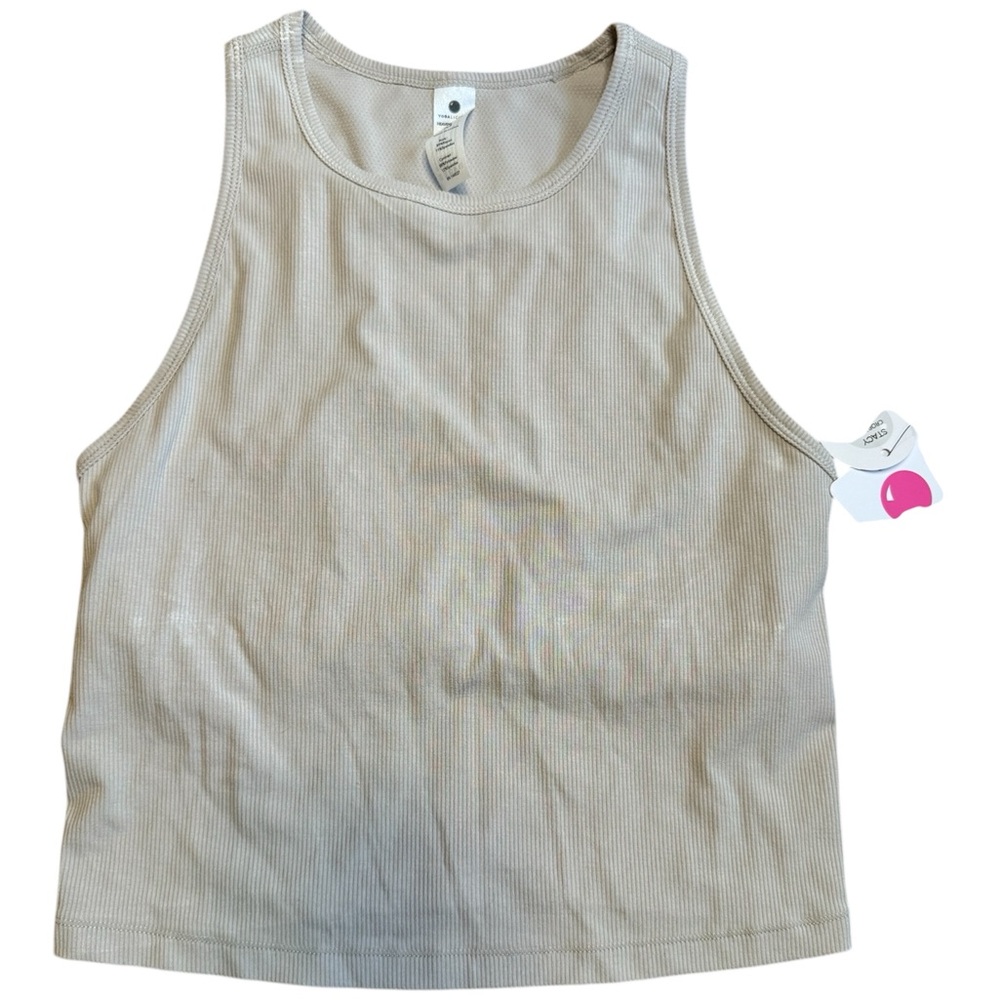 YOGALICIOUS NWT Women’s Heavenly Rib Stacy Crop Tank Size Medium
